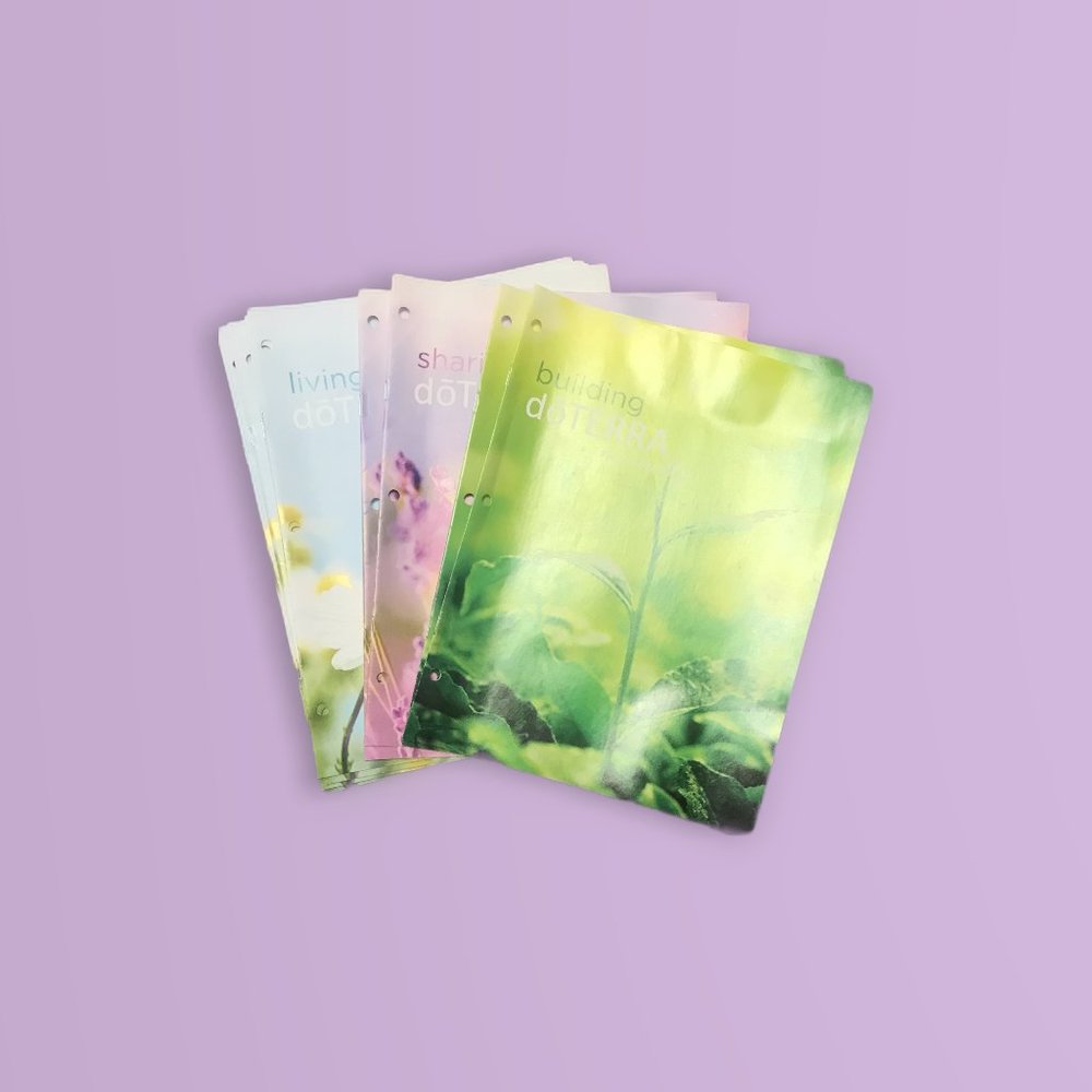 LOT of 10 Living Sharing Building Doterra naturally sales marketing catalogs